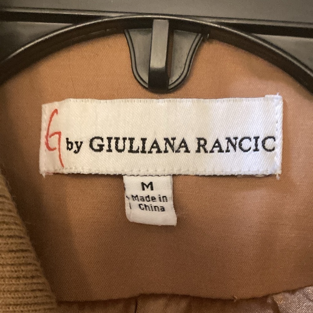 G by Giuliana Rancic crop jacket womens medium tan cotton blend lined - Picture 5 of 11